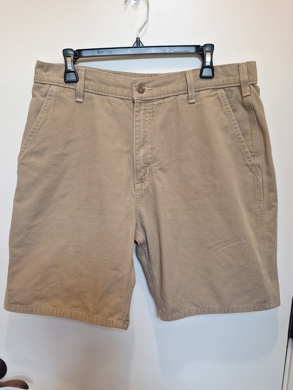 Carhartt Men's Khaki Flat Front Work Shorts